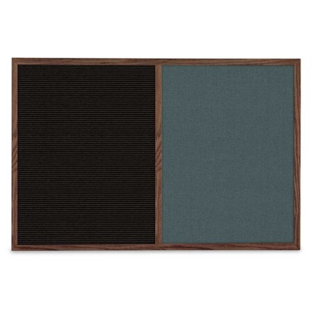 United Visual Products Slim Style Indoor Enclosed Corkboard, 36 UV504SC-WHITE-AMETHY